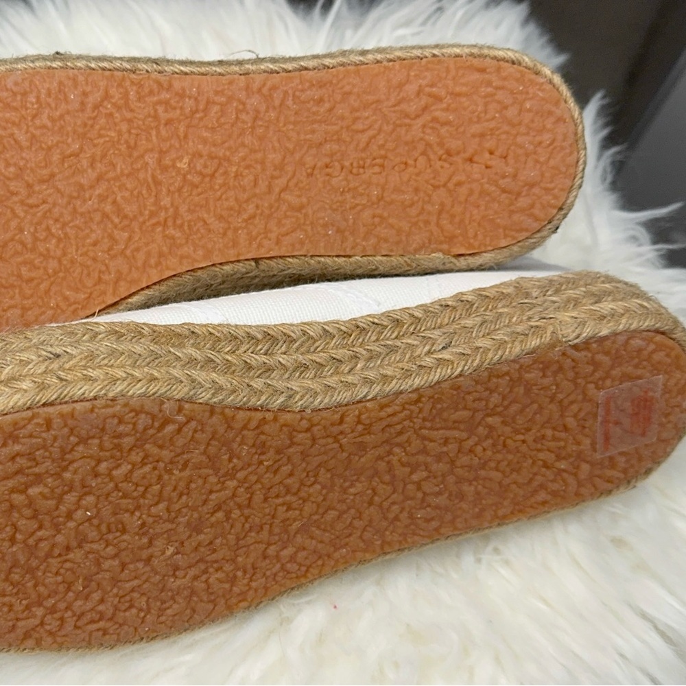 NWOT Superga Rope White Canvas sneaker Platform Espadrille Size 50 /9 - Picture 6 of 6